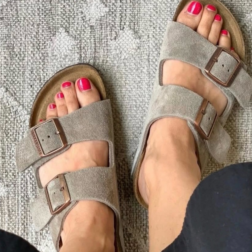 Birkenstock Arizona Soft Footbed Double-Buckle Slide Sandals